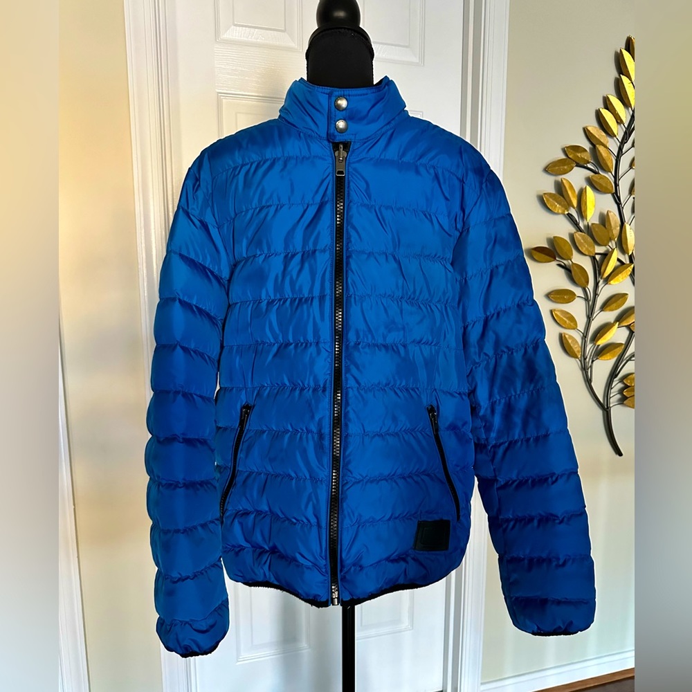 Royal blue Coach Men’s Signature Puffer jacket
